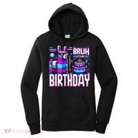 Bruh Its My Birthday Llama Pinata Family Party Bday Women's Hoodie thumb 0