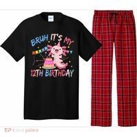 Bruh It's My 12th Birthday Axolotl 12 Year Old Pajama Set thumb 0