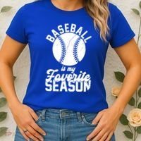 Baseball Is My Favorite Season Sport Lover Women's T-Shirt thumb 2