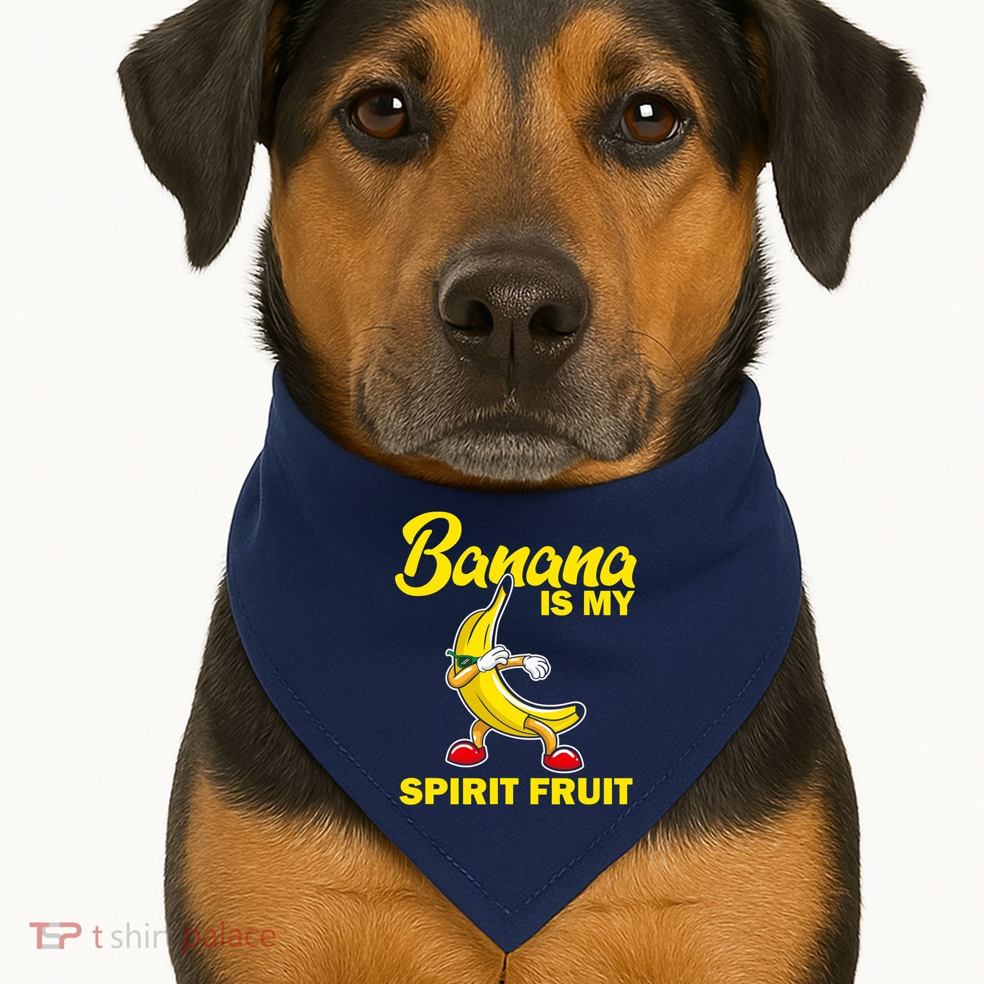 Banana Is My Spirit Fruit Funny Dancing Banana Squad USA-Made Doggie Bandana