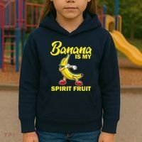 Banana Is My Spirit Fruit Funny Dancing Banana Squad Kids Hoodie thumb 3