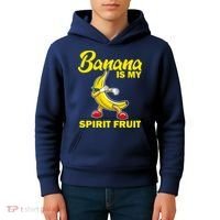 Banana Is My Spirit Fruit Funny Dancing Banana Squad Kids Hoodie thumb 4