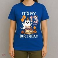 Boo ItS My 13th Birthday Halloween Ghost 13 Years Old Bday Gift T-Shirt thumb 4