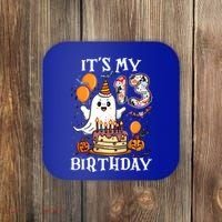 Boo ItS My 13th Birthday Halloween Ghost 13 Years Old Bday Gift Coaster thumb 0