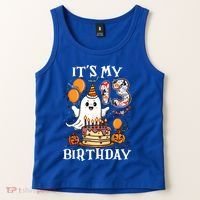 Boo ItS My 13th Birthday Halloween Ghost 13 Years Old Bday Gift Tank Top thumb 2