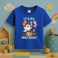 Boo ItS My 13th Birthday Halloween Ghost 13 Years Old Bday Gift Toddler T-Shirt thumb 3