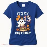 Boo ItS My 13th Birthday Halloween Ghost 13 Years Old Bday Gift Women's T-Shirt thumb 0