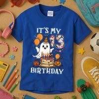 Boo ItS My 13th Birthday Halloween Ghost 13 Years Old Bday Gift Kids T-Shirt thumb 3