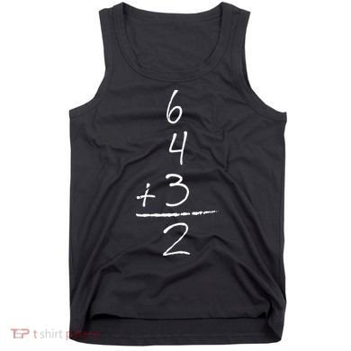 Baseball Inspired Math 6 4 3 2 Double Play Tank Top