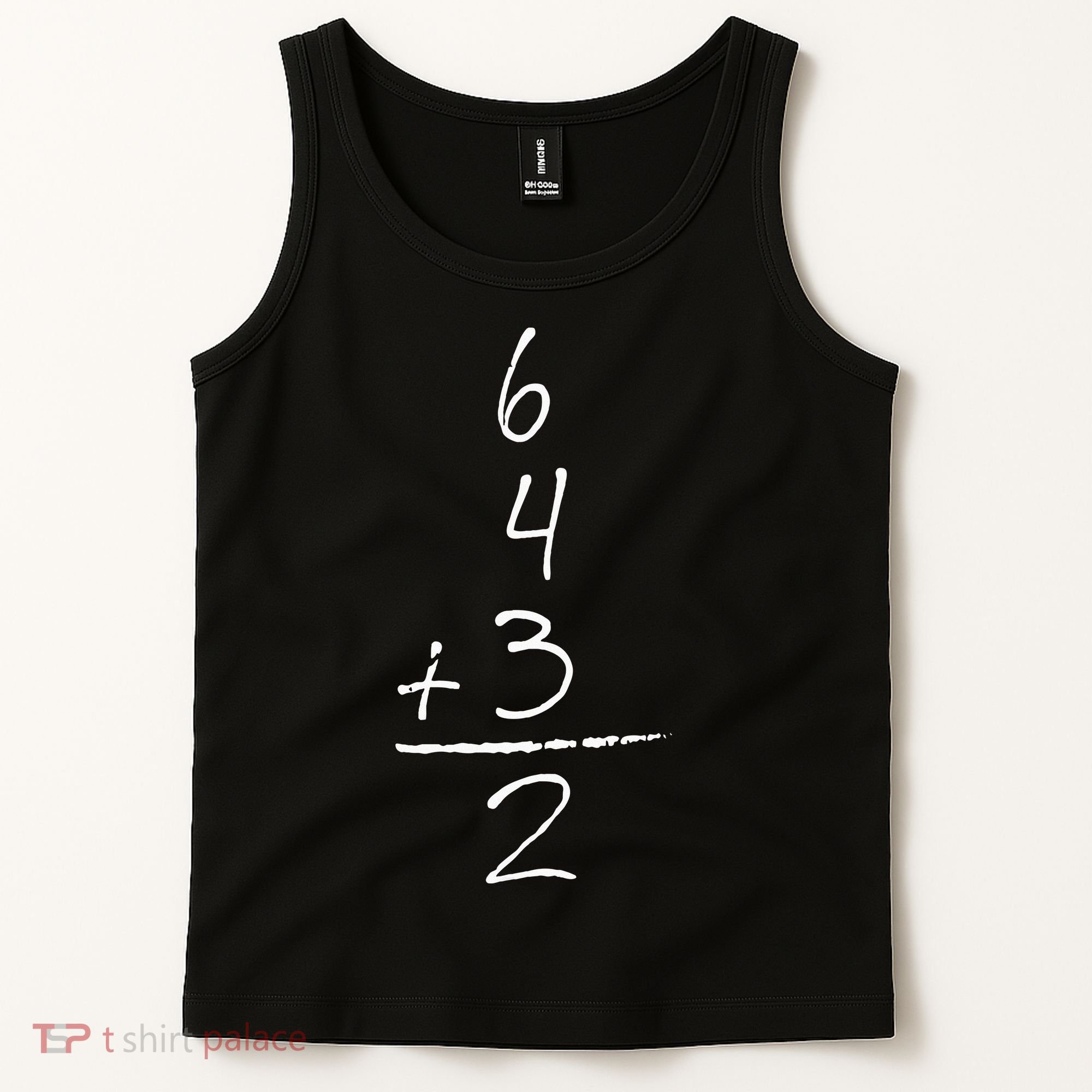 Baseball Inspired Math 6 4 3 2 Double Play Tank Top
