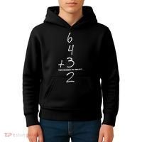 Baseball Inspired Math 6 4 3 2 Double Play Kids Hoodie thumb 4