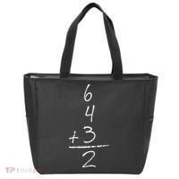 Baseball Inspired Math 6 4 3 2 Double Play Tote Bag thumb 0