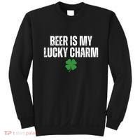 Beer Is My Lucky Charm Funny St Patricks Day Sweatshirt thumb 0