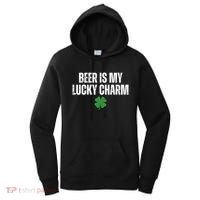 Beer Is My Lucky Charm Funny St Patricks Day Women's Hoodie thumb 0
