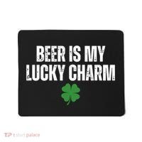 Beer Is My Lucky Charm Funny St Patricks Day Mousepad thumb 0