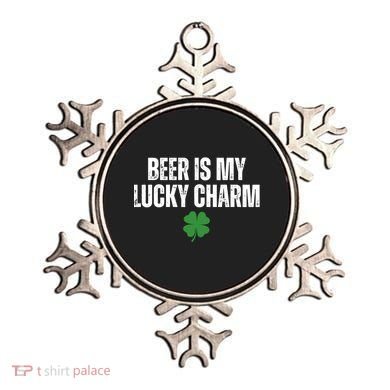Beer Is My Lucky Charm Funny St Patricks Day Ornament