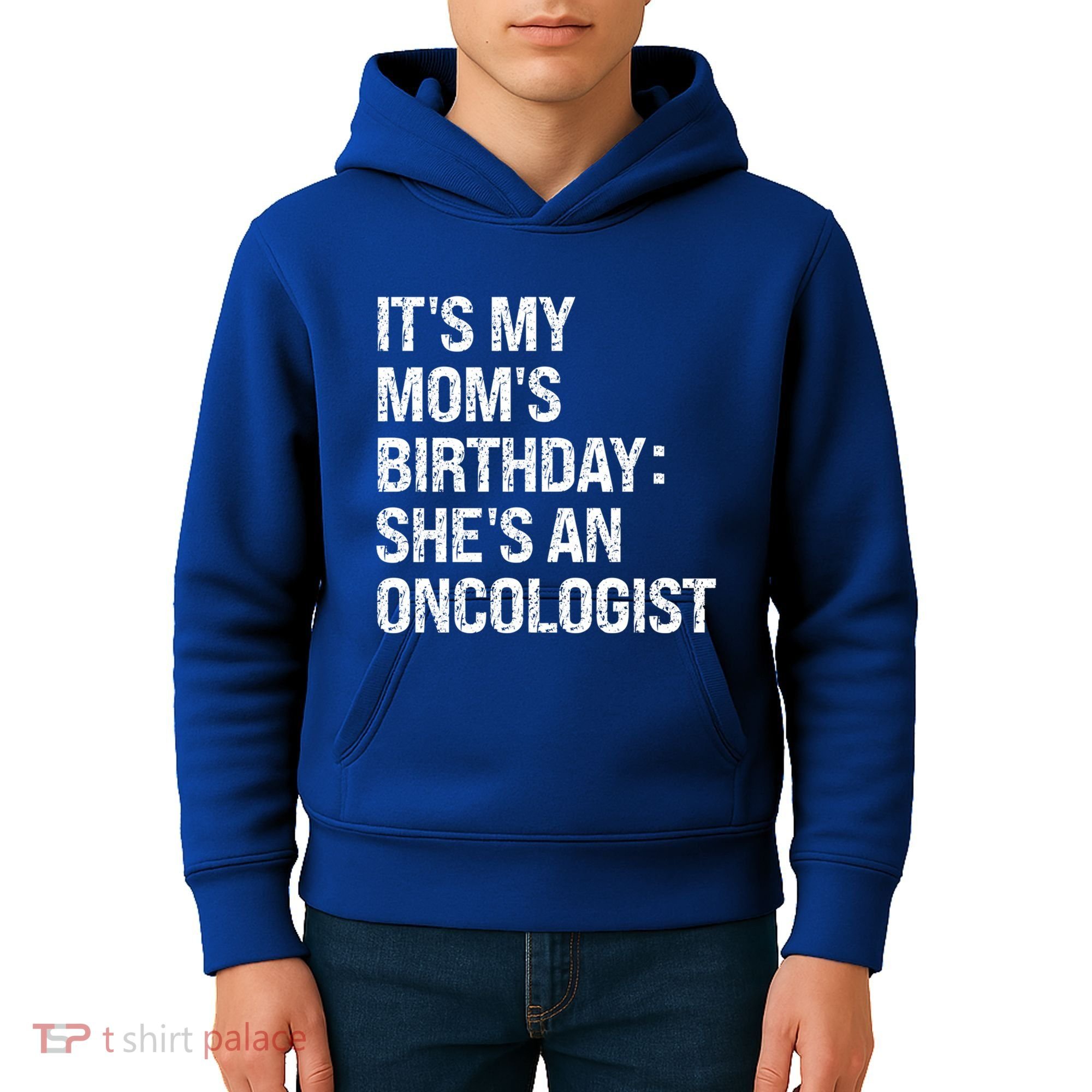 Bruh ItS My Queen MomS Birthday SheS An Oncologist Funny Funny Gift Kids Hoodie