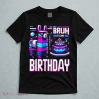 Bruh Its My Birthday Llama Pinata Boy Girl Family Party Bday T-Shirt thumb 5