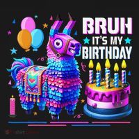 Bruh Its My Birthday Llama Pinata Boy Girl Family Party Bday Gift T-Shirt thumb 7