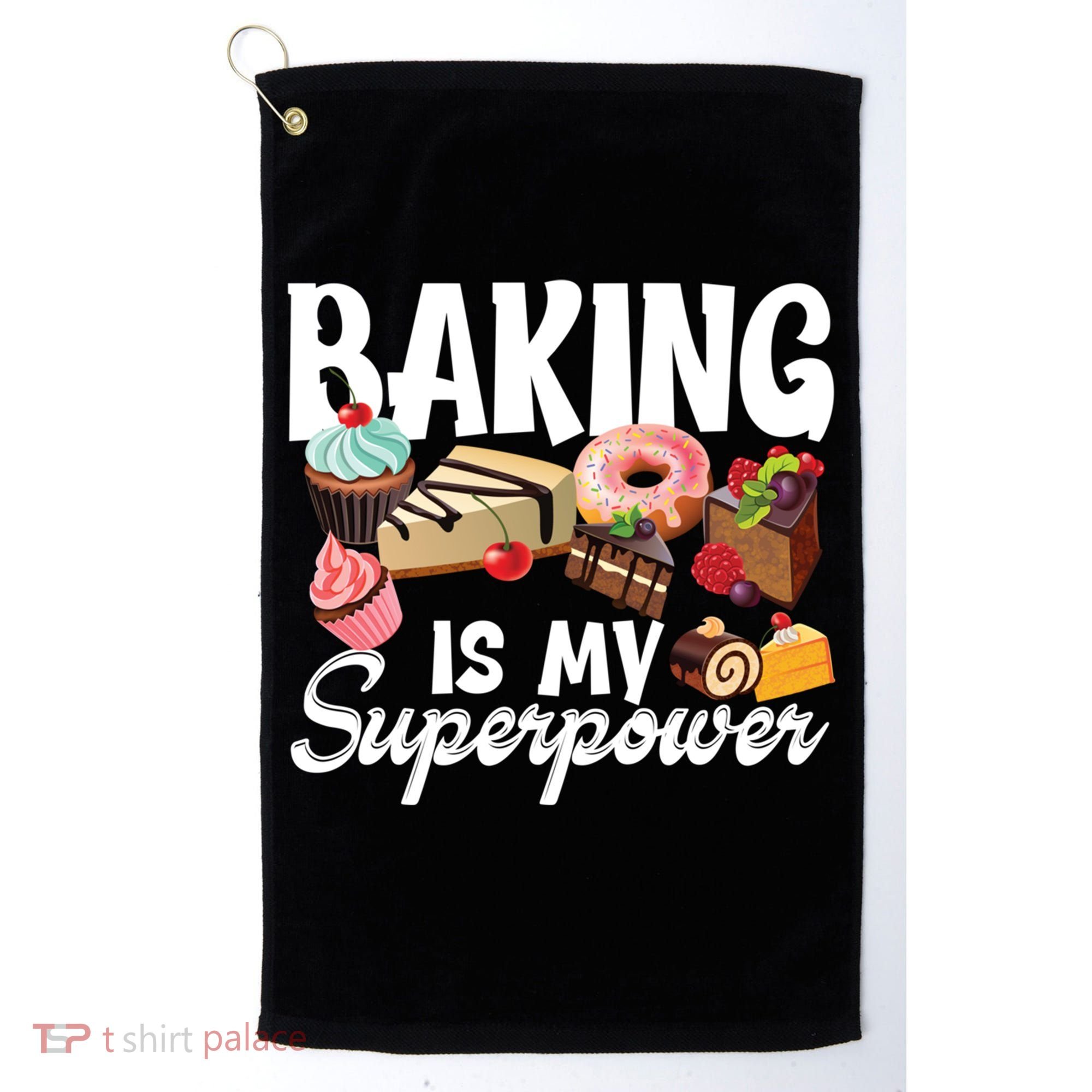 Baking Is My Superpower Clothing Teens Cool Gift Golf Towel