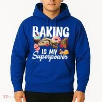 Baking Is My Superpower Clothing Teens Cool Gift Hoodie thumb 2