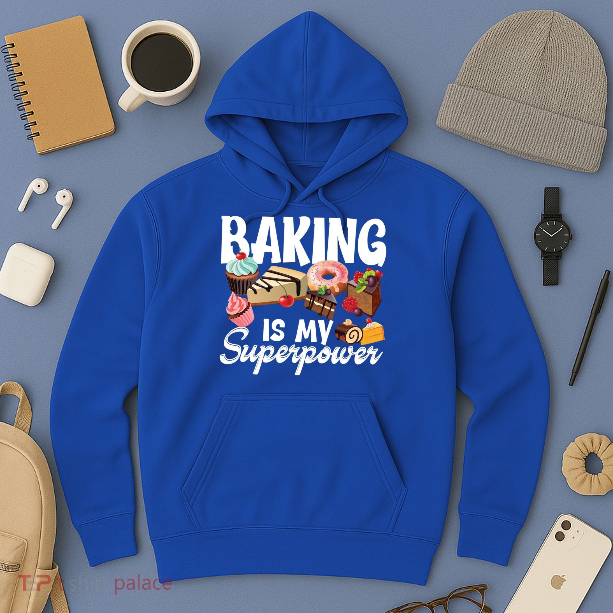 Baking Is My Superpower Clothing Teens Cool Gift Hoodie