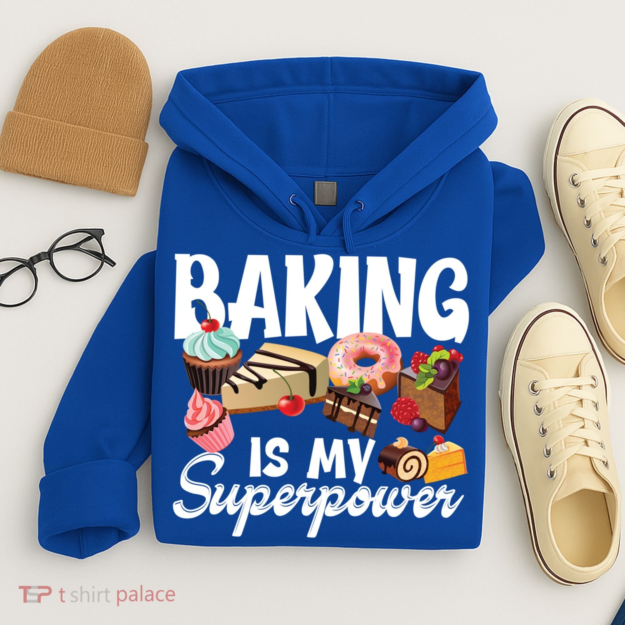 Baking Is My Superpower Clothing Teens Cool Gift Hoodie