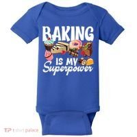 Baking Is My Superpower Clothing Teens Cool Gift Baby Bodysuit thumb 0