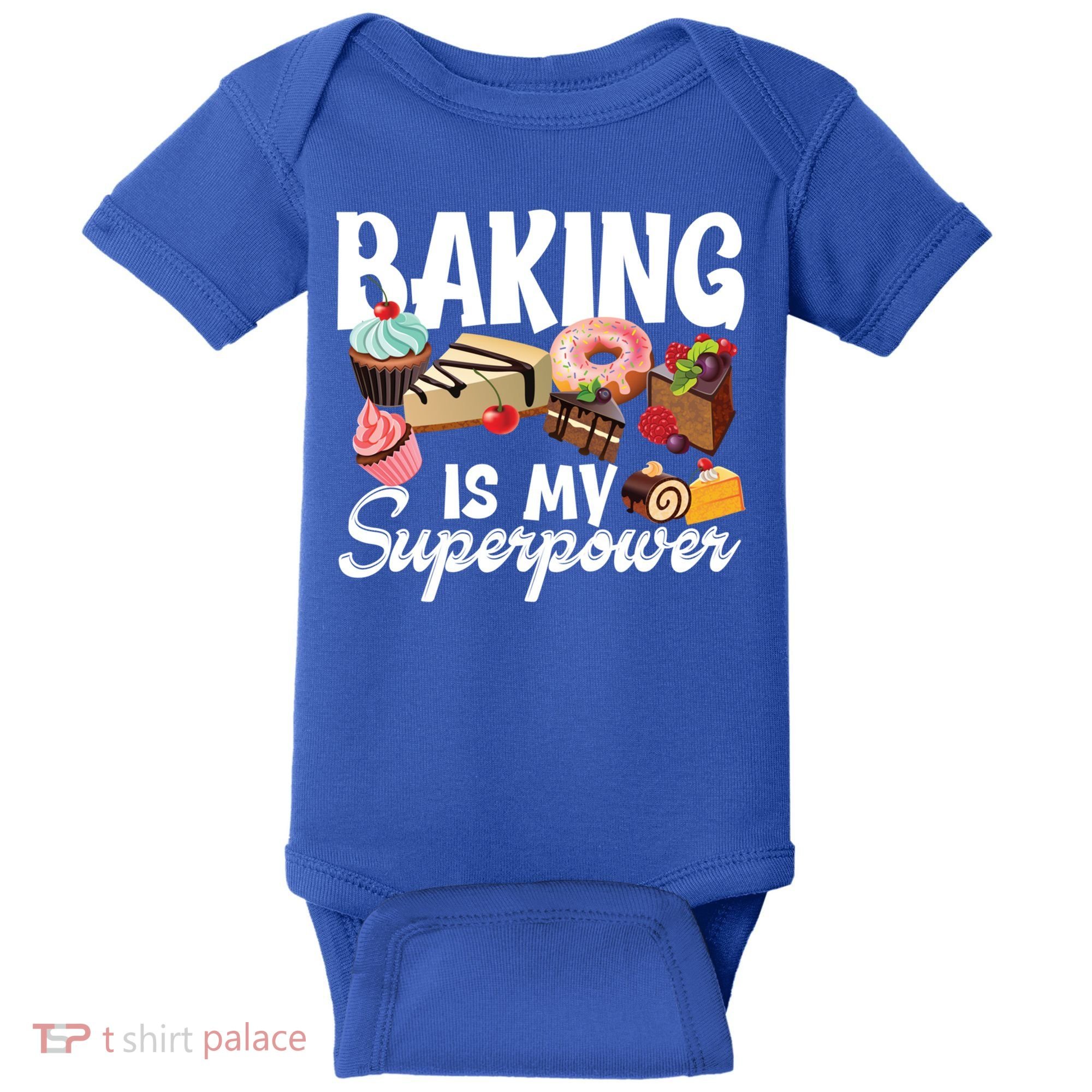 Baking Is My Superpower Clothing Teens Cool Gift Baby Bodysuit