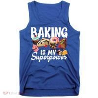 Baking Is My Superpower Clothing Teens Cool Gift Tank Top thumb 0