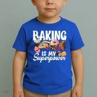 Baking Is My Superpower Clothing Teens Cool Gift Toddler T-Shirt thumb 2