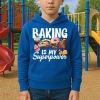 Baking Is My Superpower Clothing Teens Cool Gift Kids Hoodie thumb 2