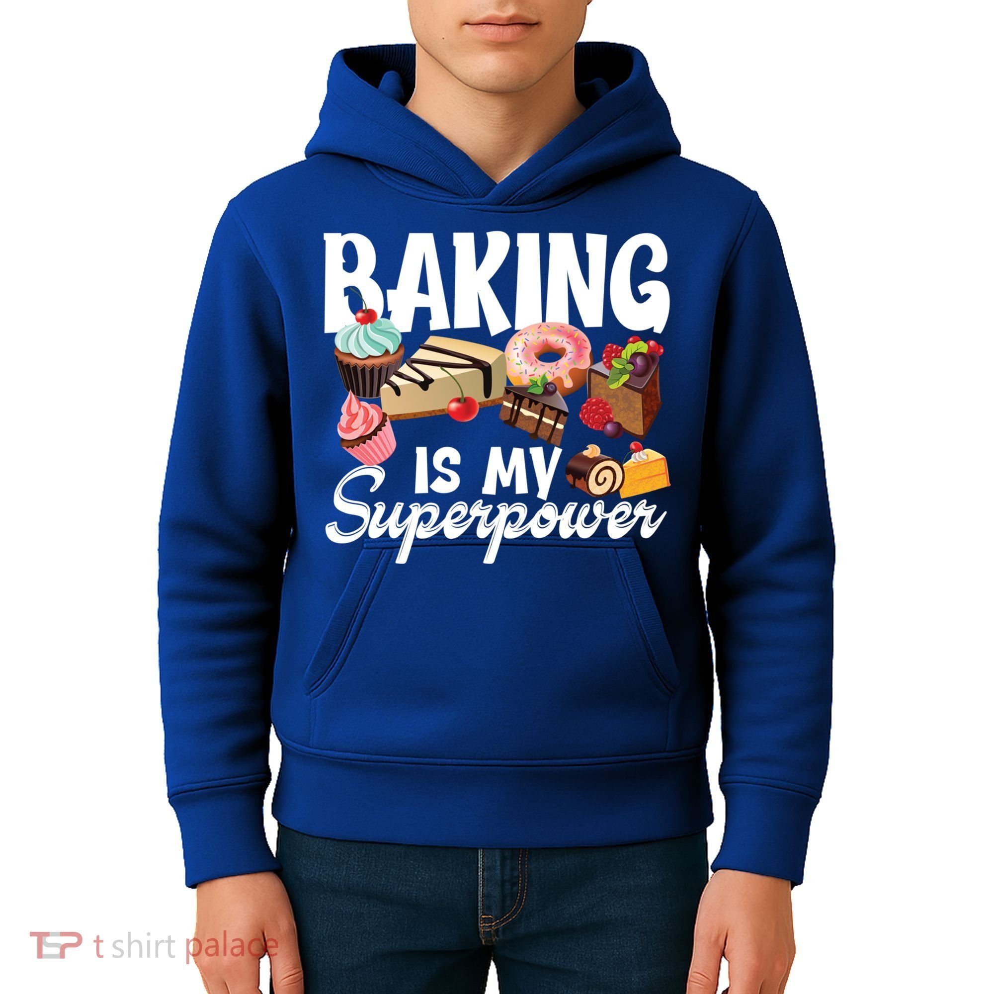 Baking Is My Superpower Clothing Teens Cool Gift Kids Hoodie