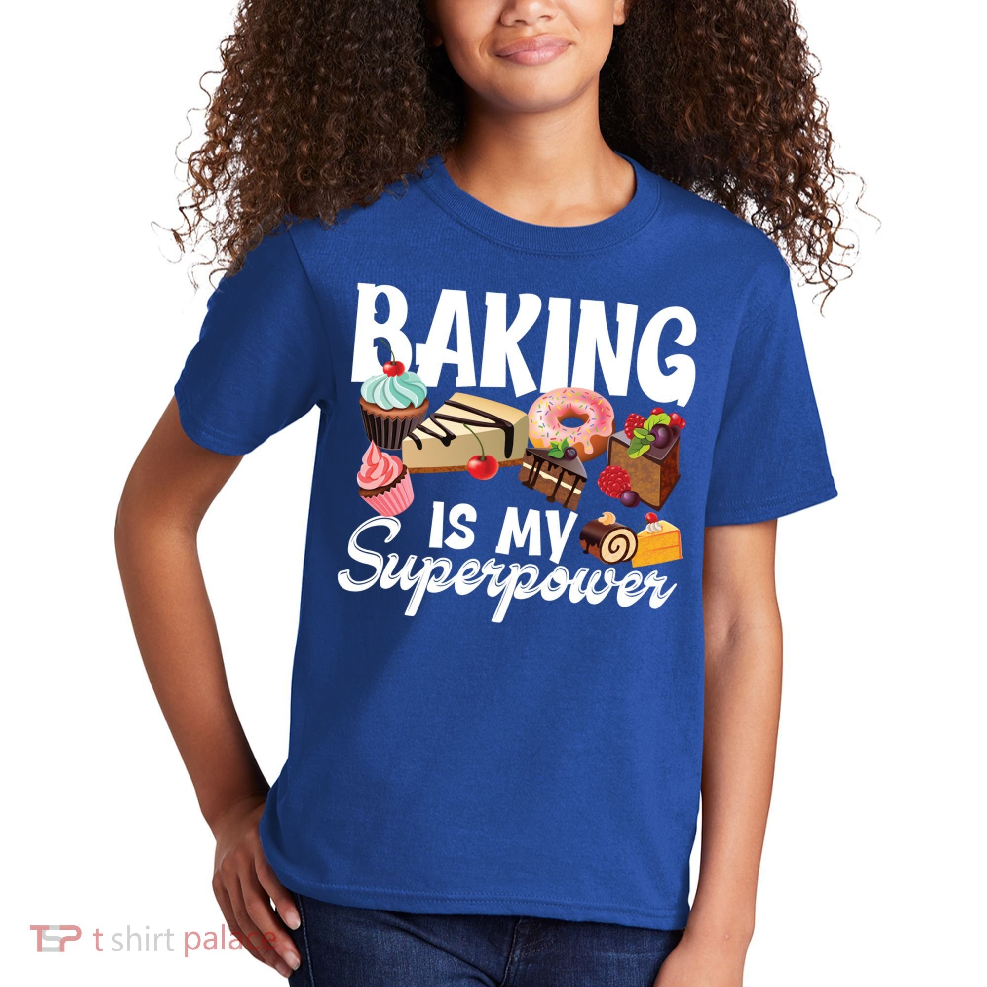 Baking Is My Superpower Clothing Teens Cool Gift Kids T-Shirt