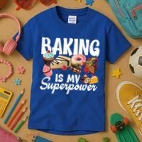 Baking Is My Superpower Clothing Teens Cool Gift Kids T-Shirt thumb 3