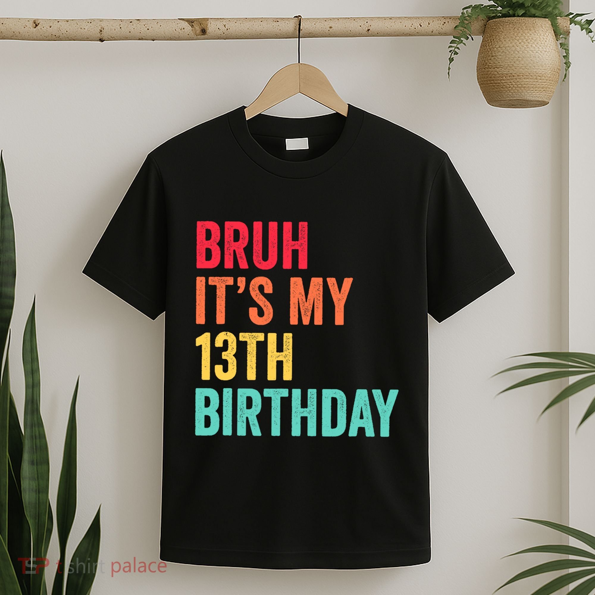 Bruh Its My 13th Birthday 13 Years Old Thirteenth Birthday T-Shirt