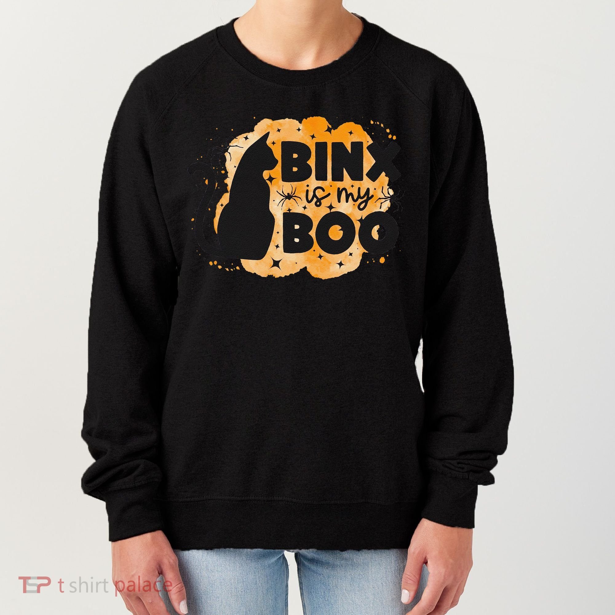 Binx Is My Boo Halloween Cat Scary Holiday Horror Night Women's Sweatshirt