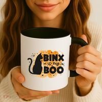 Binx Is My Boo Halloween Cat Scary Holiday Horror Night Coffee Mug thumb 3