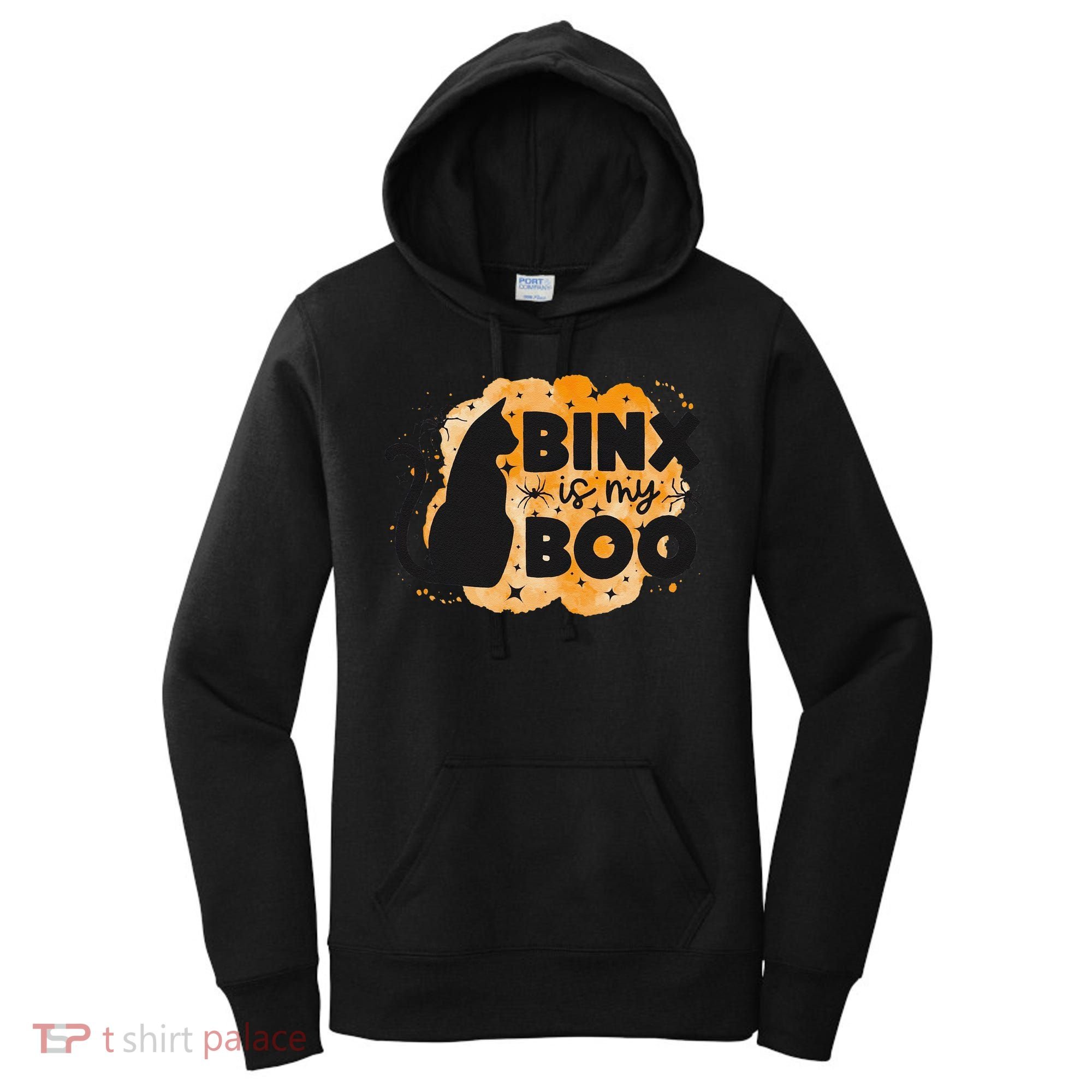 Binx Is My Boo Halloween Cat Scary Holiday Horror Night Women's Hoodie