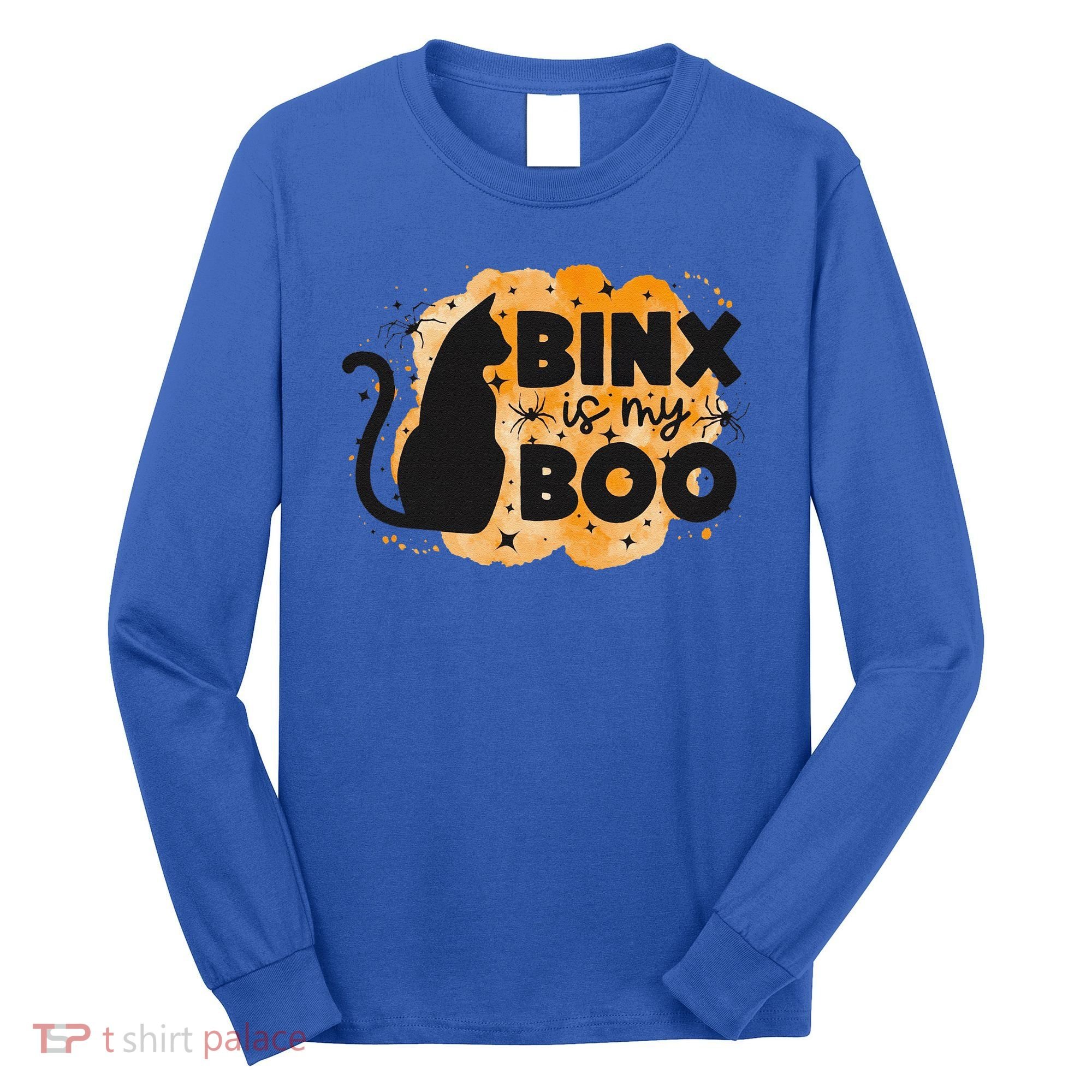 Binx Is My Boo Halloween Cat Scary Holiday Horror Night Long Sleeve Shirt