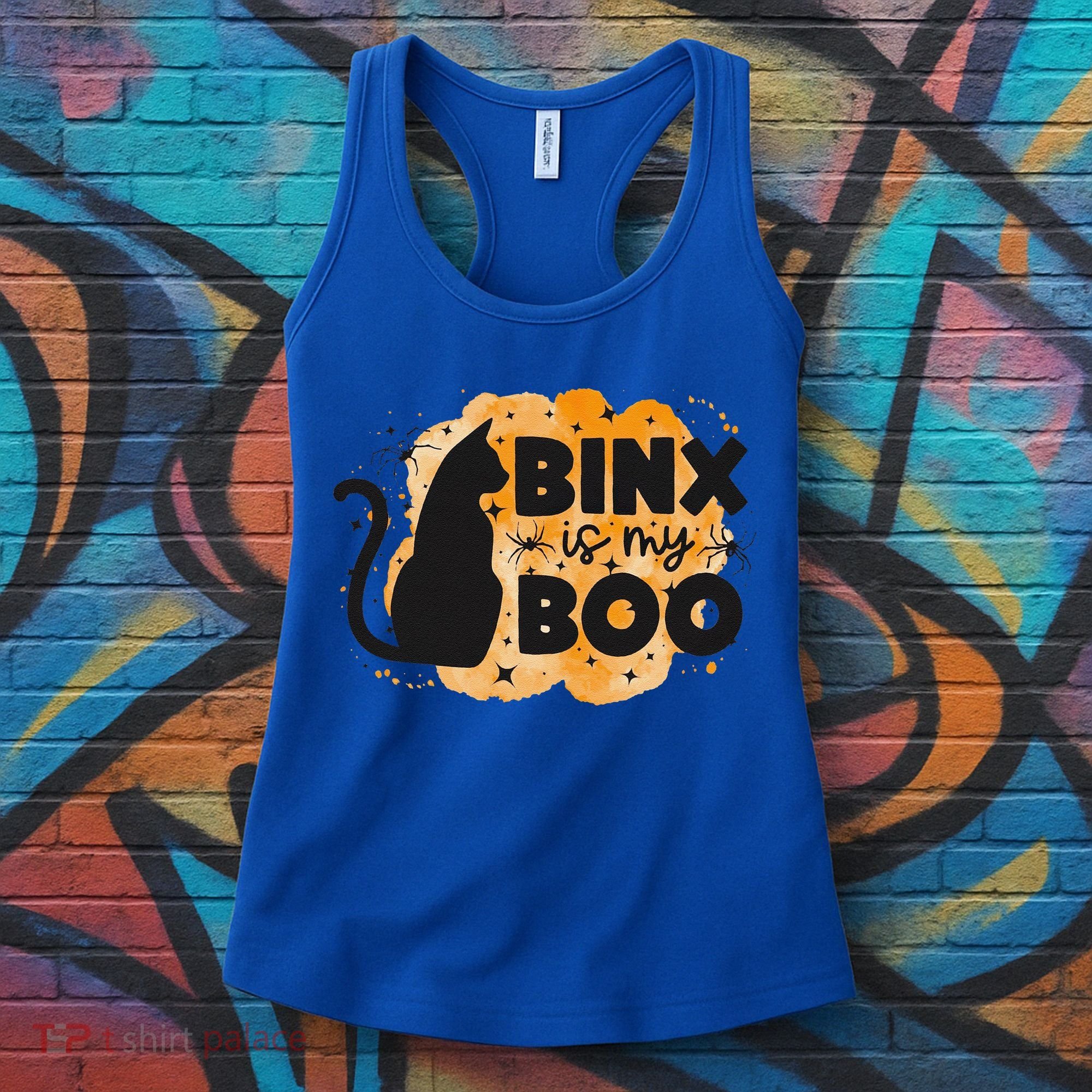 Binx Is My Boo Halloween Cat Scary Holiday Horror Night Women's Tank Top