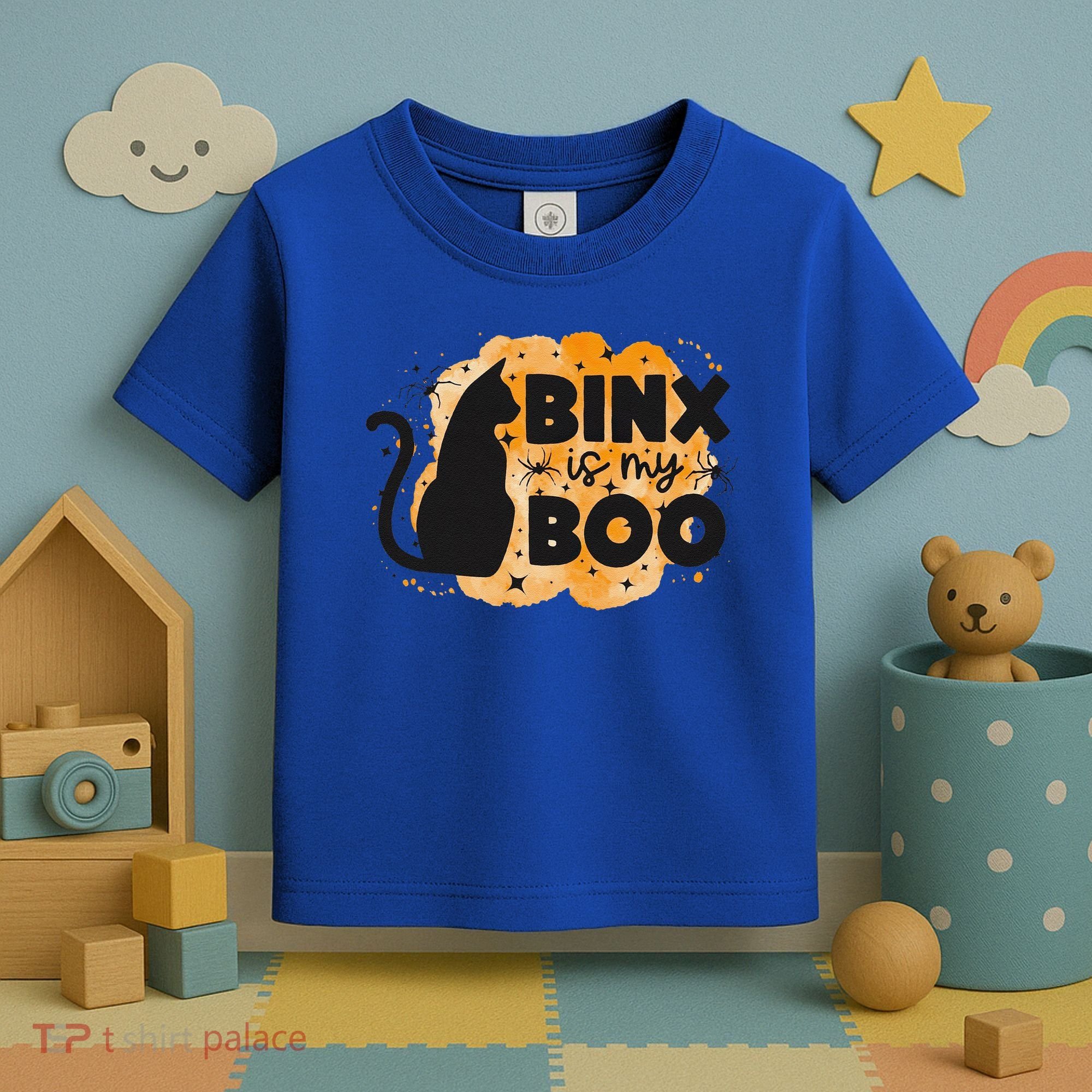 Binx Is My Boo Halloween Cat Scary Holiday Horror Night Toddler T-Shirt