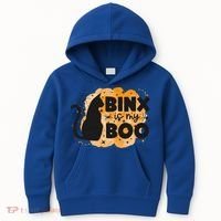 Binx Is My Boo Halloween Cat Scary Holiday Horror Night Kids Hoodie thumb 0