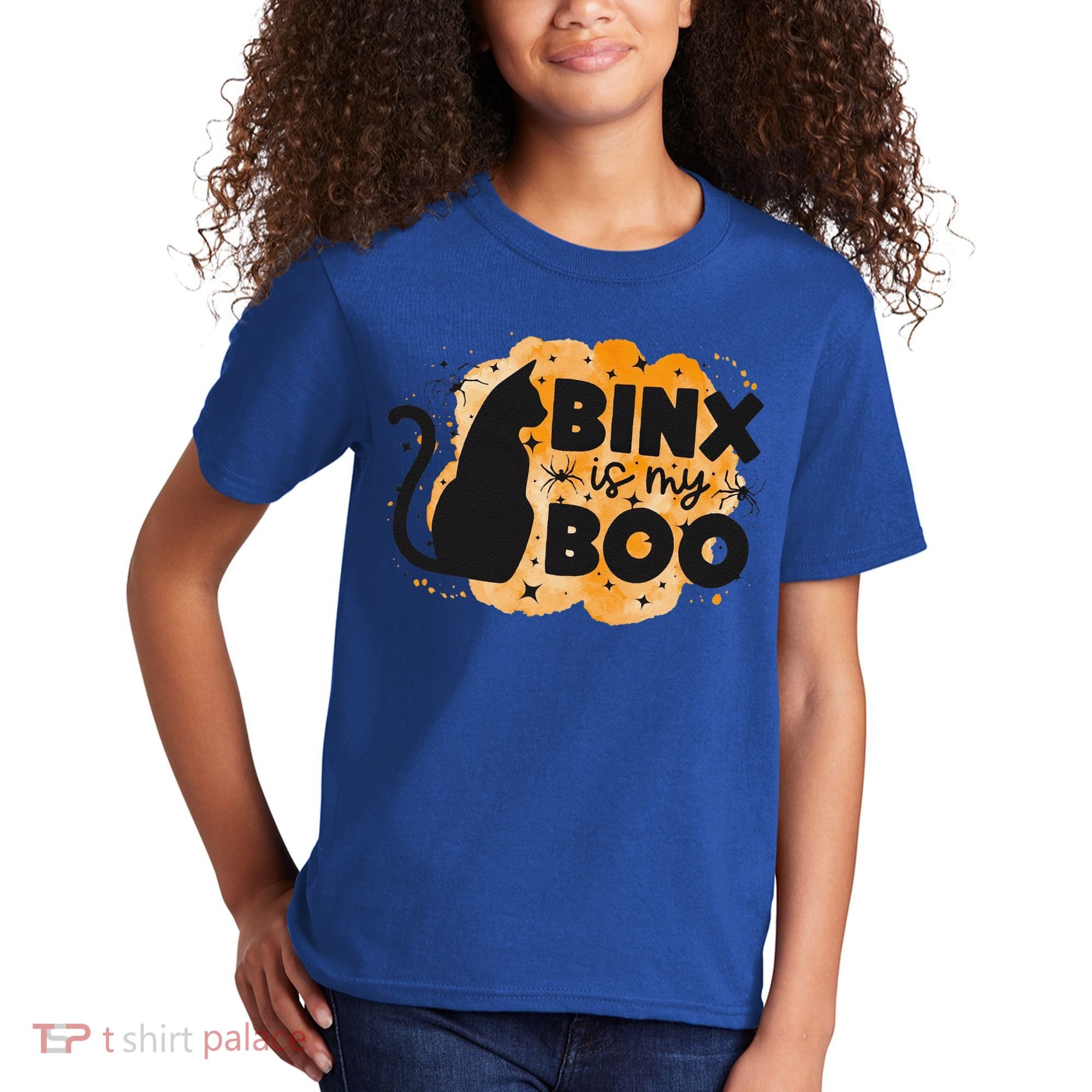 Binx Is My Boo Halloween Cat Scary Holiday Horror Night Kids T-Shirt