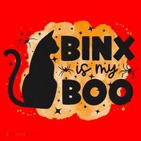 Binx Is My Boo Halloween Cat Scary Holiday Horror Night Santa Hat thumb 1
