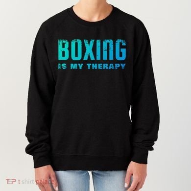 Boxing Is My Therapy Boxer Cool Gift Women's Sweatshirt