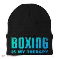Boxing Is My Therapy Boxer Cool Gift Beanie thumb 0