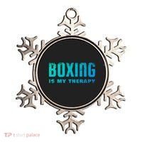 Boxing Is My Therapy Boxer Cool Gift Ornament thumb 0