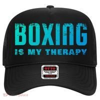 Boxing Is My Therapy Boxer Cool Gift Hat thumb 0