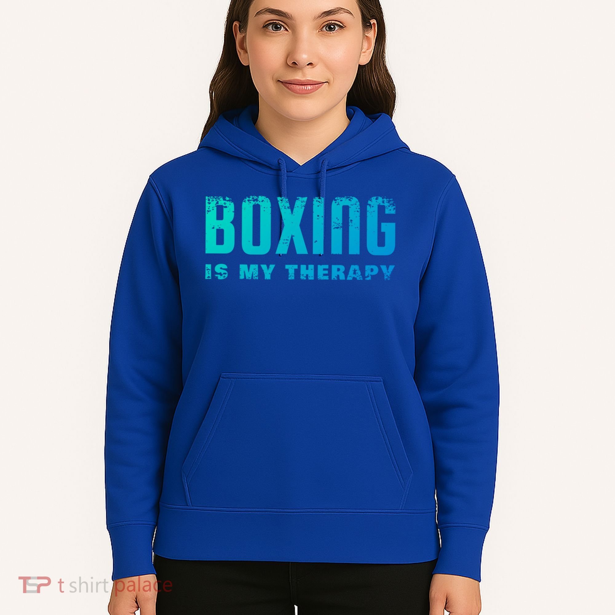 Boxing Is My Therapy Boxer Cool Gift Hoodie
